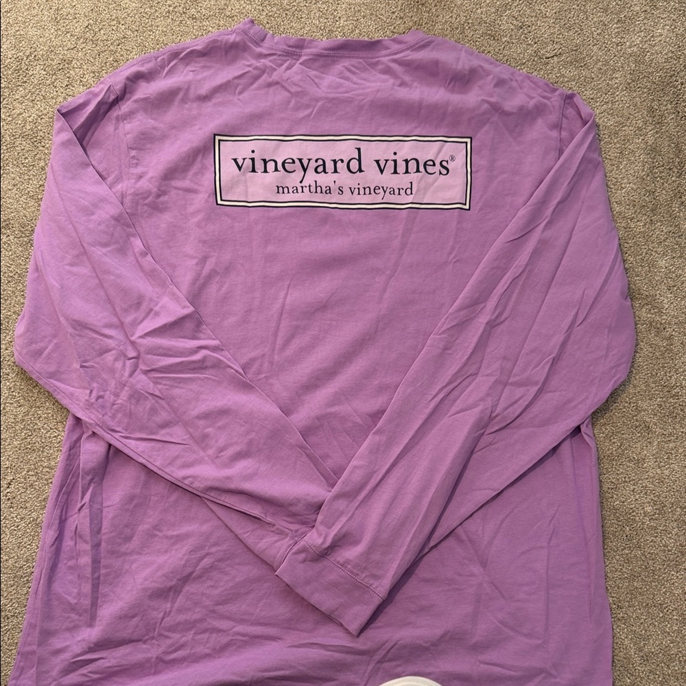 Vineyard Vines Lavender Long Sleeve Tee